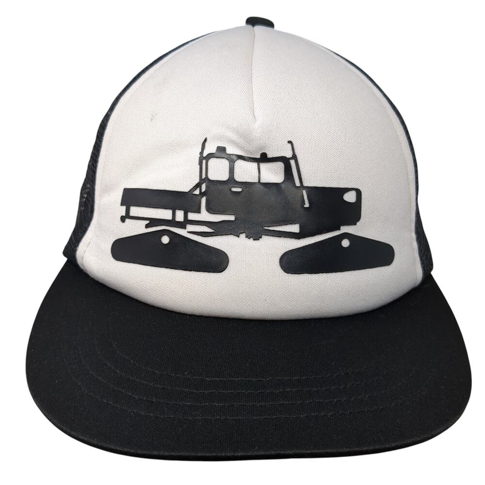 Space Craft Snapback Trucker Cap Black One Size Adjustable Breathable Mesh Back